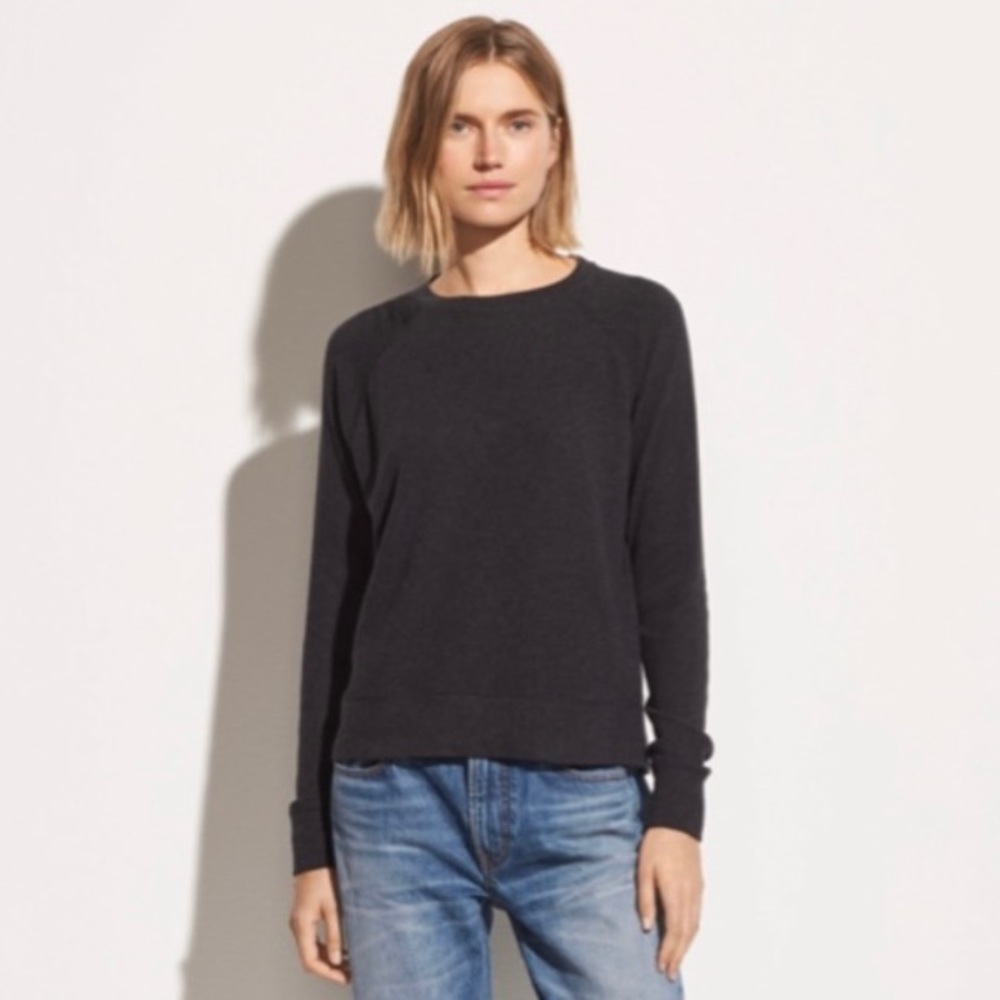 VINCE Raglan Pullover in Heather Charcoal - Women’s size XS